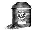 A black canister Icône