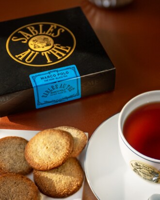Deliziosi biscotti sablé profumati con il leggendario tè Marco Polo®